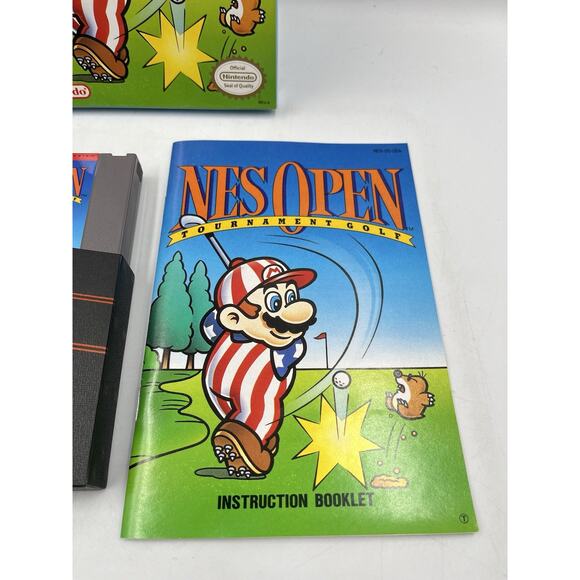 NES Open Tournament Golf Complete in Box CIB (Nintendo, NES 1991) Very Good - Picture 6 of 15
